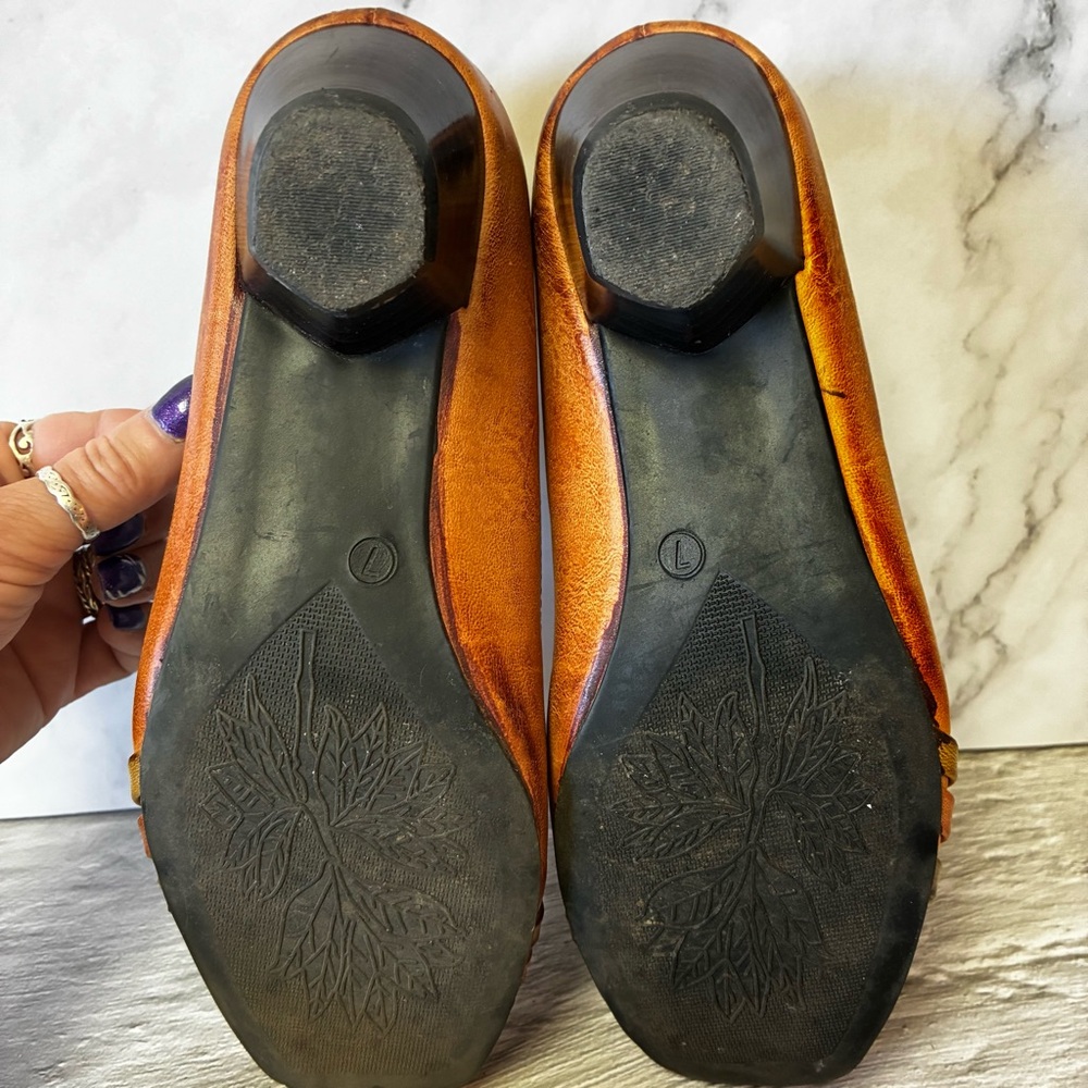 Tradition Rosie Distressed Whisky Slip On Shoes - Picture 14 of 16